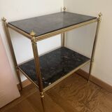 Marble and brass console