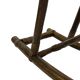 Midcentury bamboo rattan rocking horse 60's design children