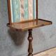 Reading table in walnut with fabric screen – Napoleonic III period