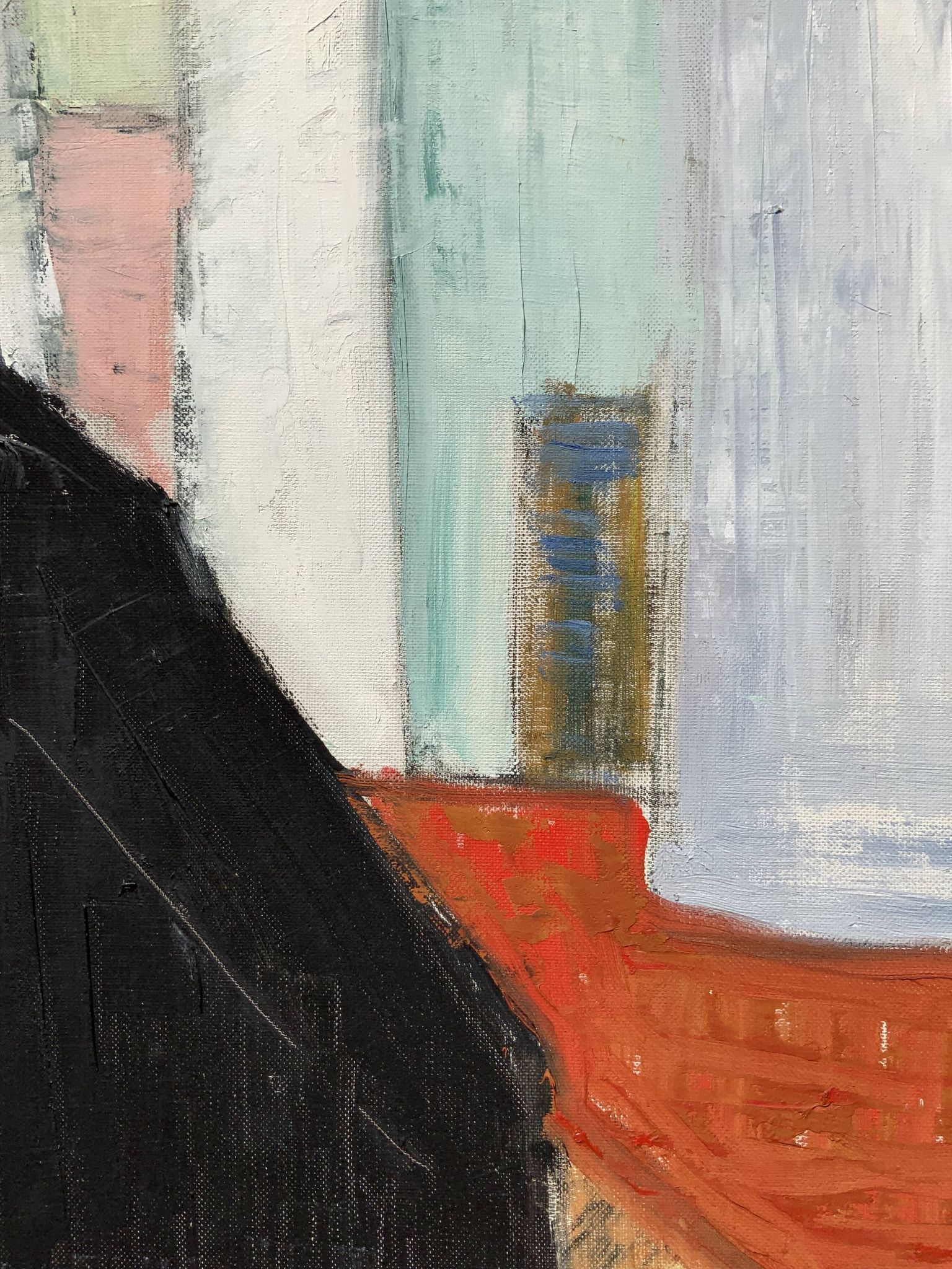 Stig Kellin Oil on Canvas Modernists Vintage oil painting  “ Seagull Bay”