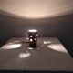 Night light 50s stoneware and bronze