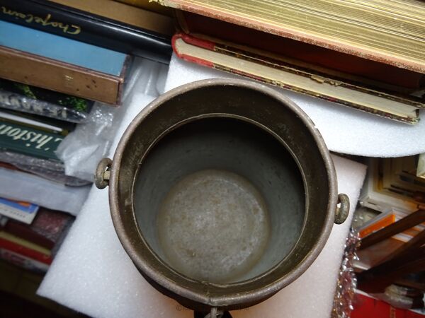 Bidon à lait en fer apprenti compagnon XXe siècle