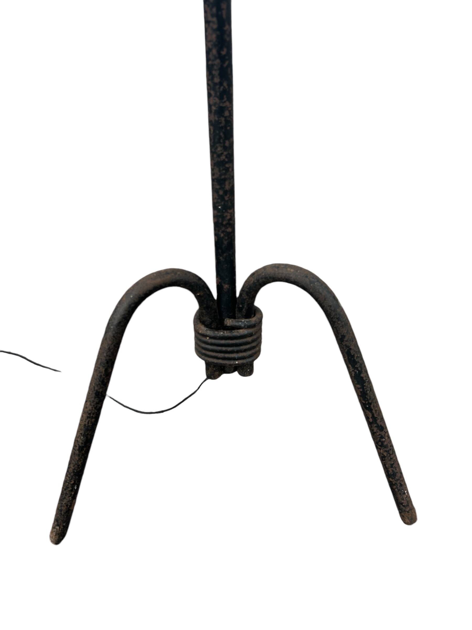 wrought iron lamp by Jean Royére