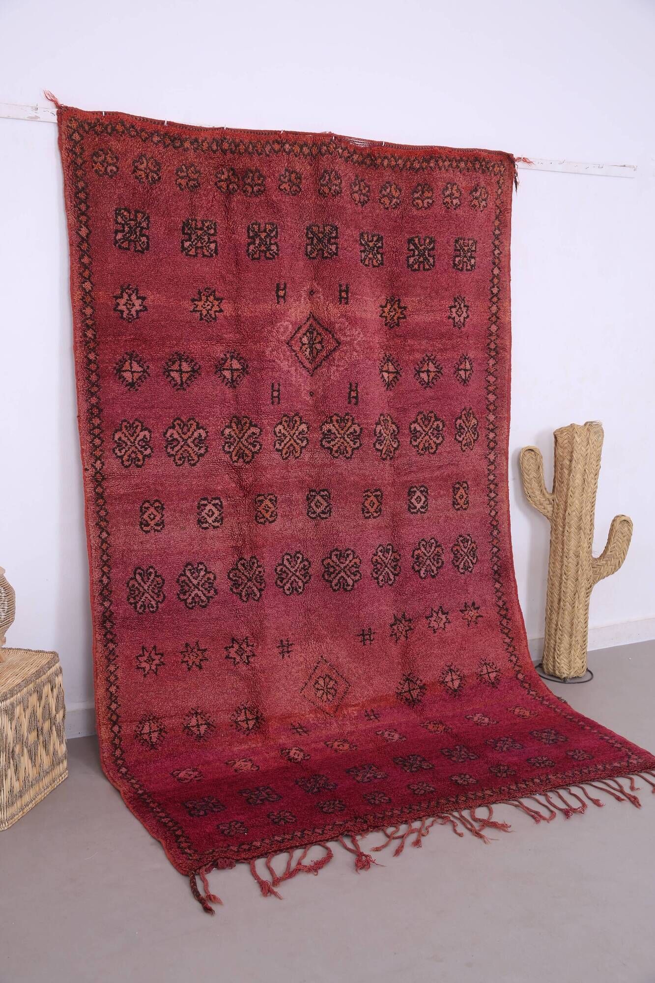 Vintage Moroccan Rug 171 x 275 cm - Berber Wool Rug - Handmade Rug Bohemian
