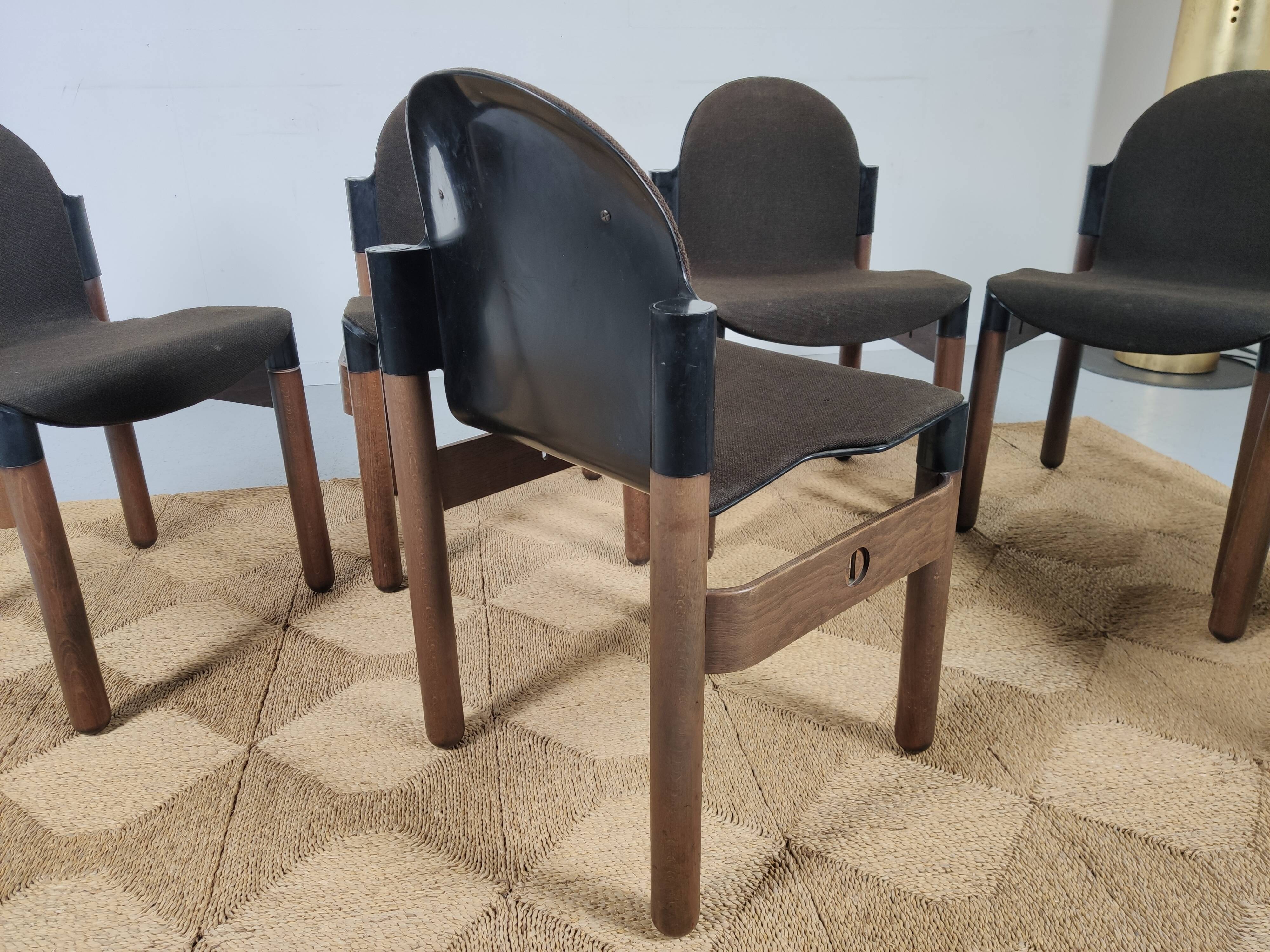 lot 6 Flex chairs by Gerd Lange for Thonet 1977