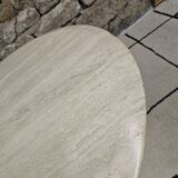 Vintage travertine table 1980"