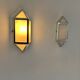 Pair of vintage wall lights, chrome-plated ABS and satin-finish Perspex, France, 1980