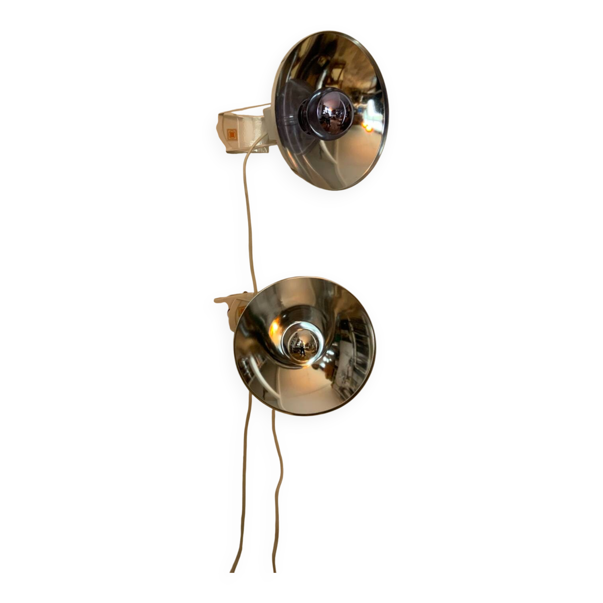 Pair of designer spotlights