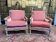 Paire de fauteuils - bergères de style Louis XVI