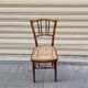 Bistro chair in wood and caning from the 1900s.