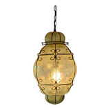 Large Venetian cage lantern in murano glass