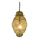 Large Venetian cage lantern in murano glass