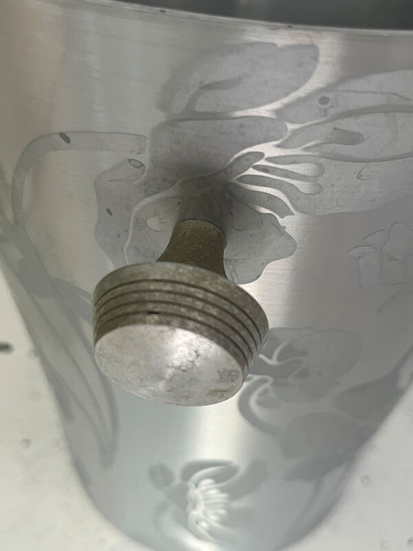 Seau à champagne Perrier-Jouët en aluminium floral France