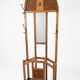 Art Deco coat rack wardrobe in solid oak