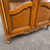 Louis XV display cabinet in solid wood