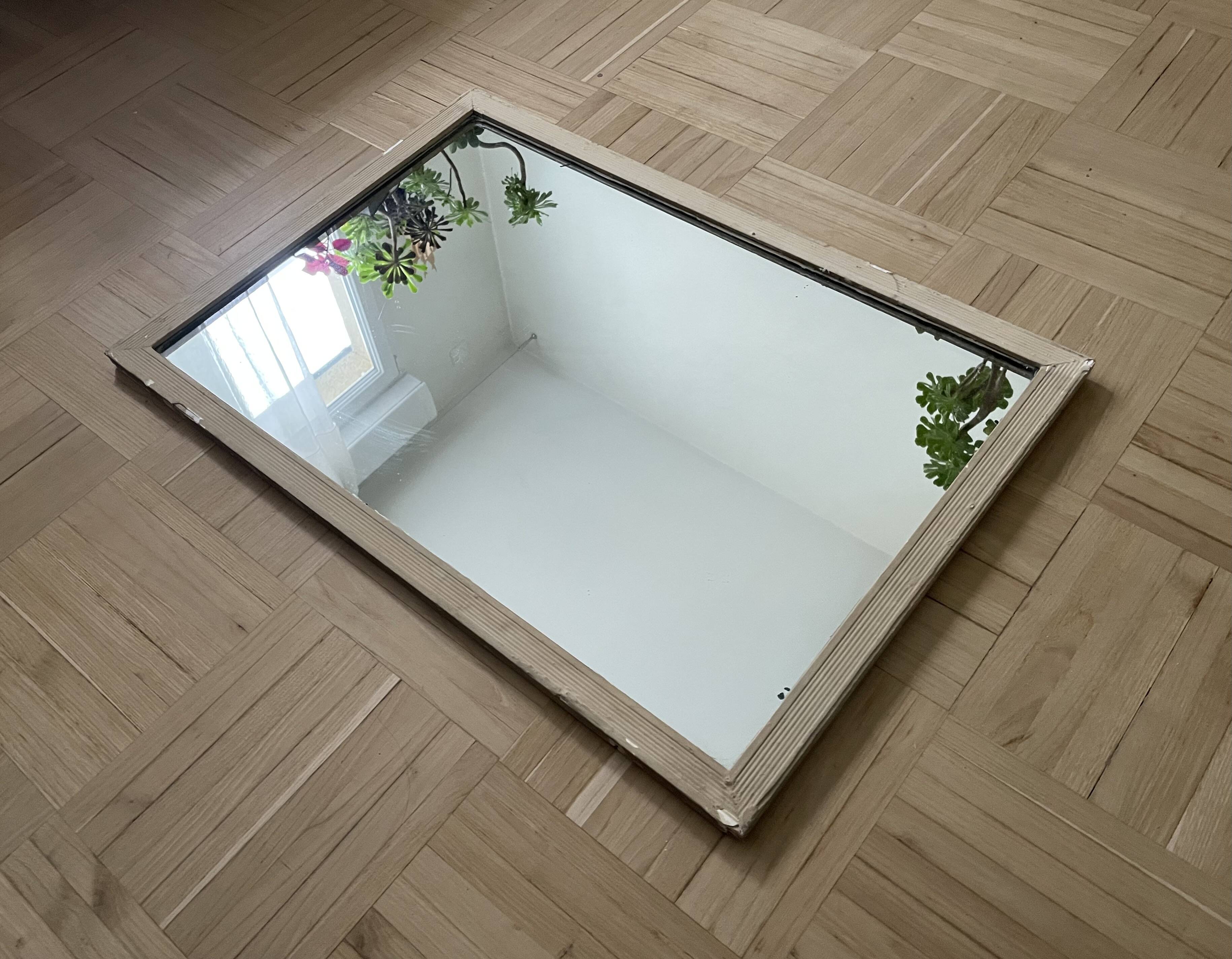 Old wooden mirror 50x71cm