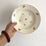 Niderviller soup plates with red and green decor