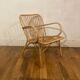 Fauteuil rotin vintage