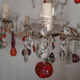 Multicolored stamped chandelier