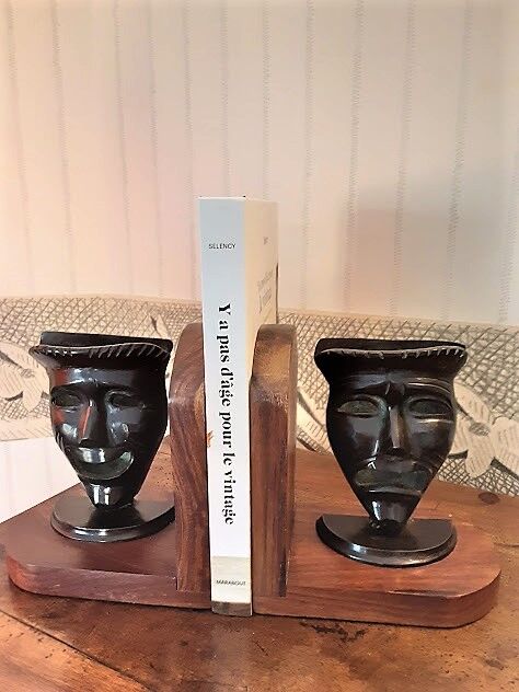Greenhouses books bronze and wood african art
