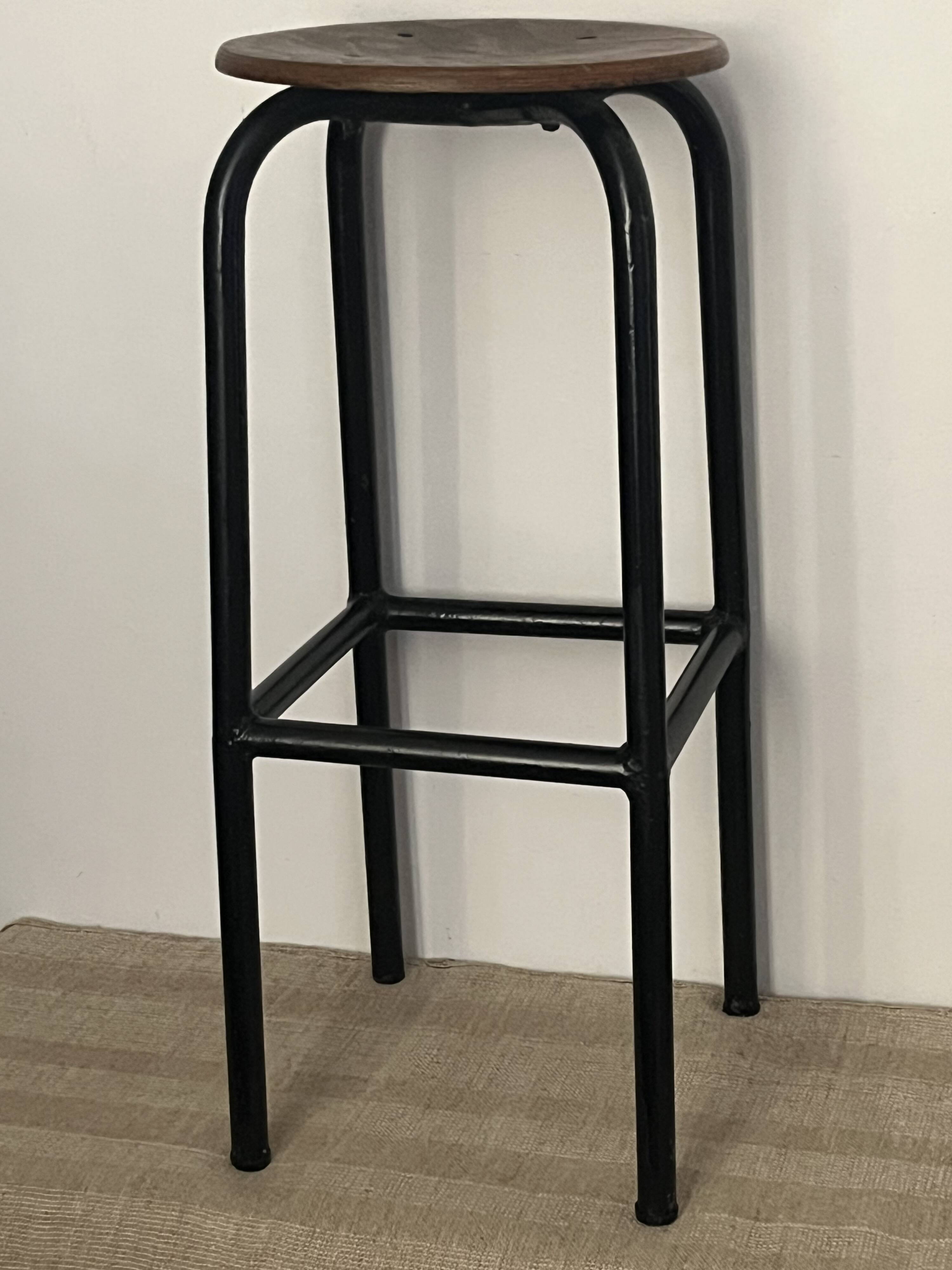 Old industrial high stool