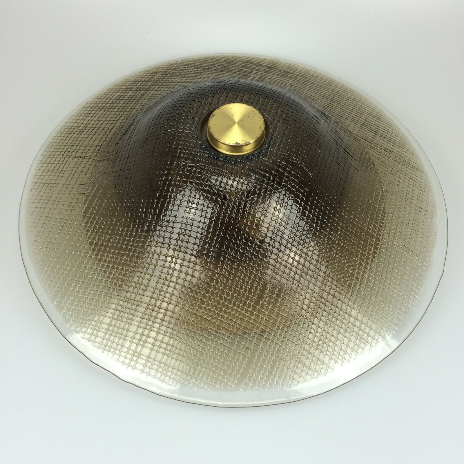 70s XL Peill & Putzler ceiling lamp glass