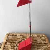 Red IKEA designer lamp from the 80s