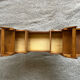 Compass worker wood and metal worker vintage sewing box