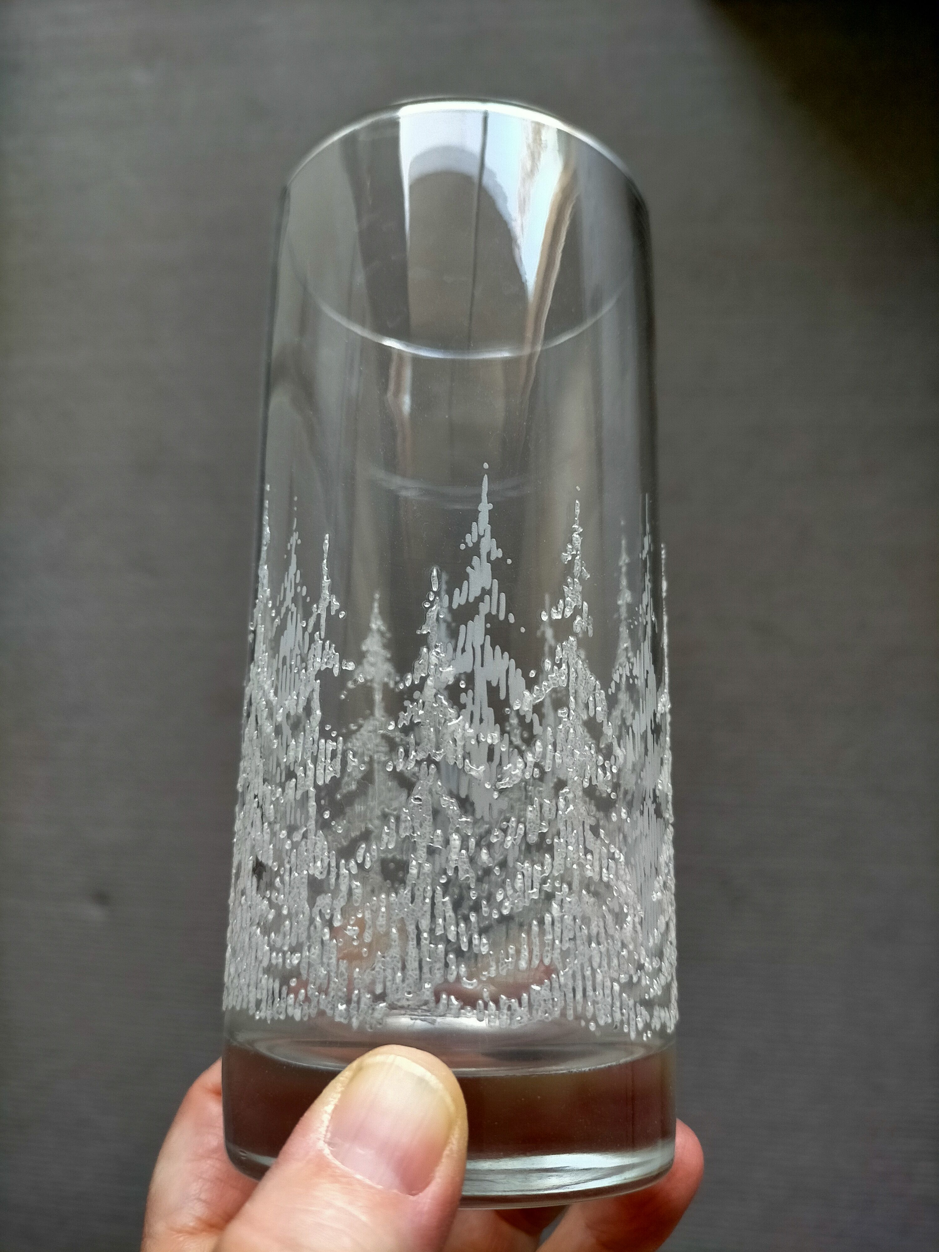 Lot de six verre à eau