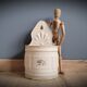 Salt enamelled pot