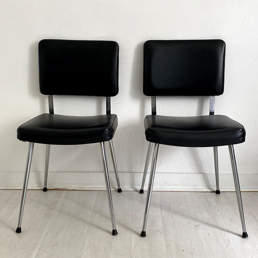 Pair of OEM Strafor vintage 70's office chair
