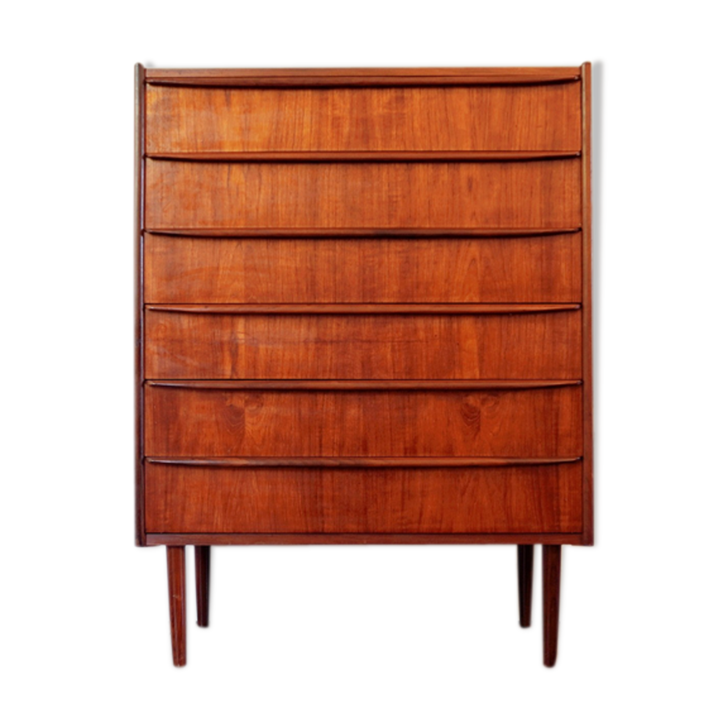 6 Scandinavian teak drawers