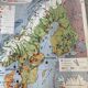 Old school map Scandinavian States