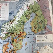 Old school map Scandinavian States