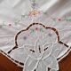Embroidered tea tablecloth 80x80 cm