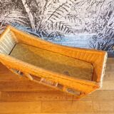 Rattan planter on stand