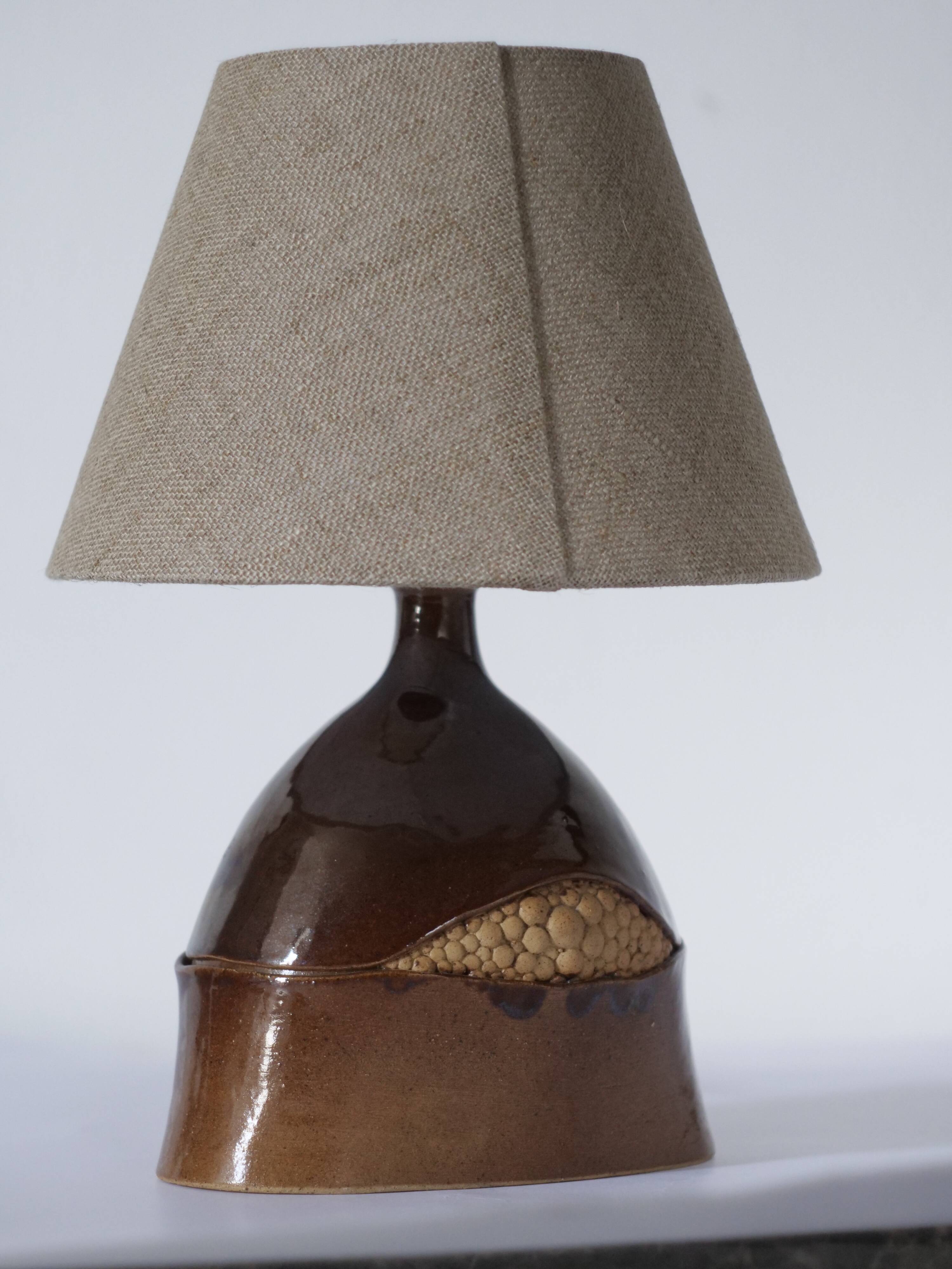 unique vintage ceramic lamp from the 70s