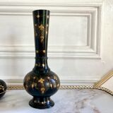 Vintage vase black gold
