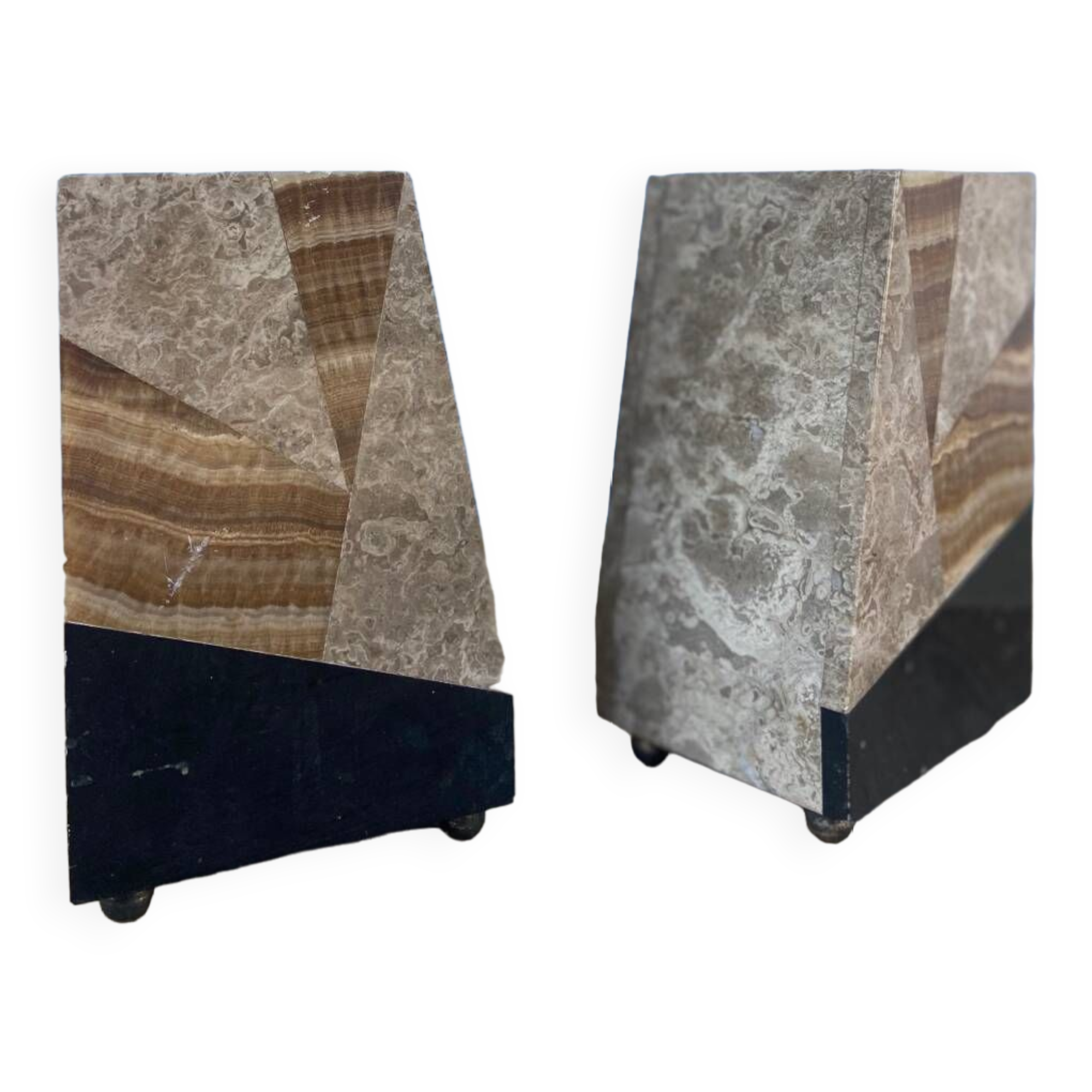 Art deco marble bookend