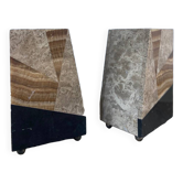 Art deco marble bookend