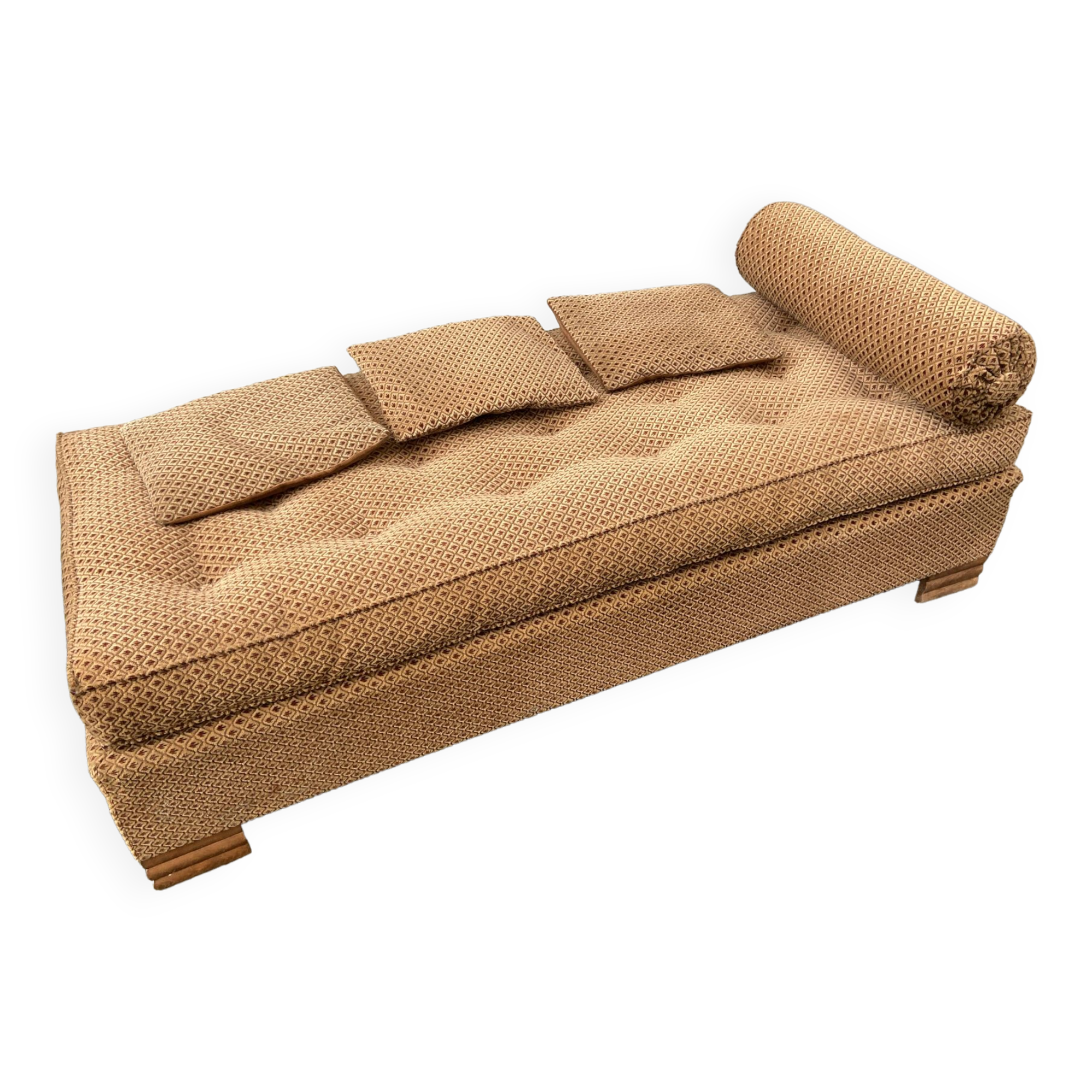 Méridienne banquette lit de repos art déco vintage 1950