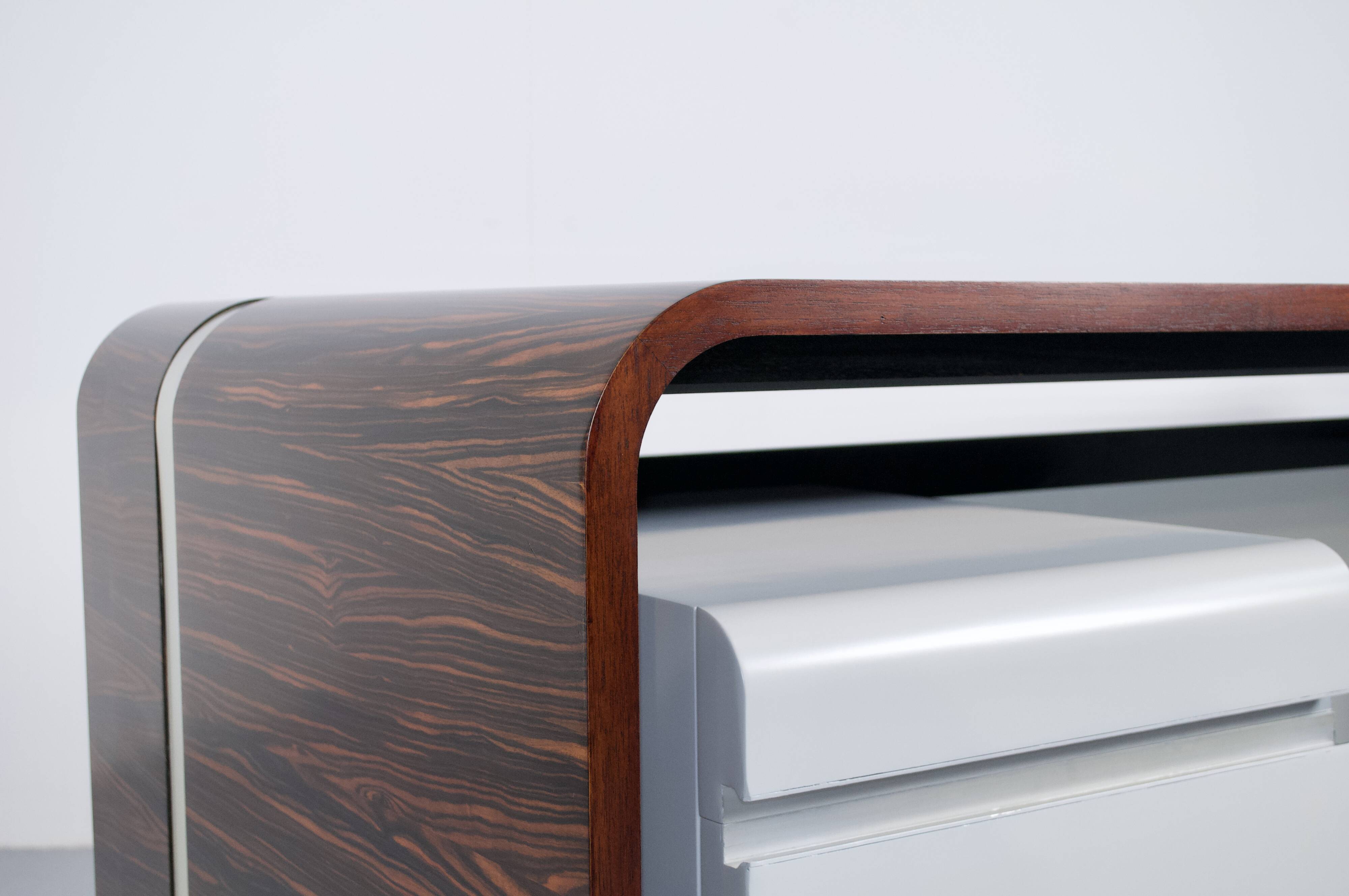 ROSEWOOD DESK MICHEL BOYER TFM EDITION 1970s ROTHSCHILD BANK