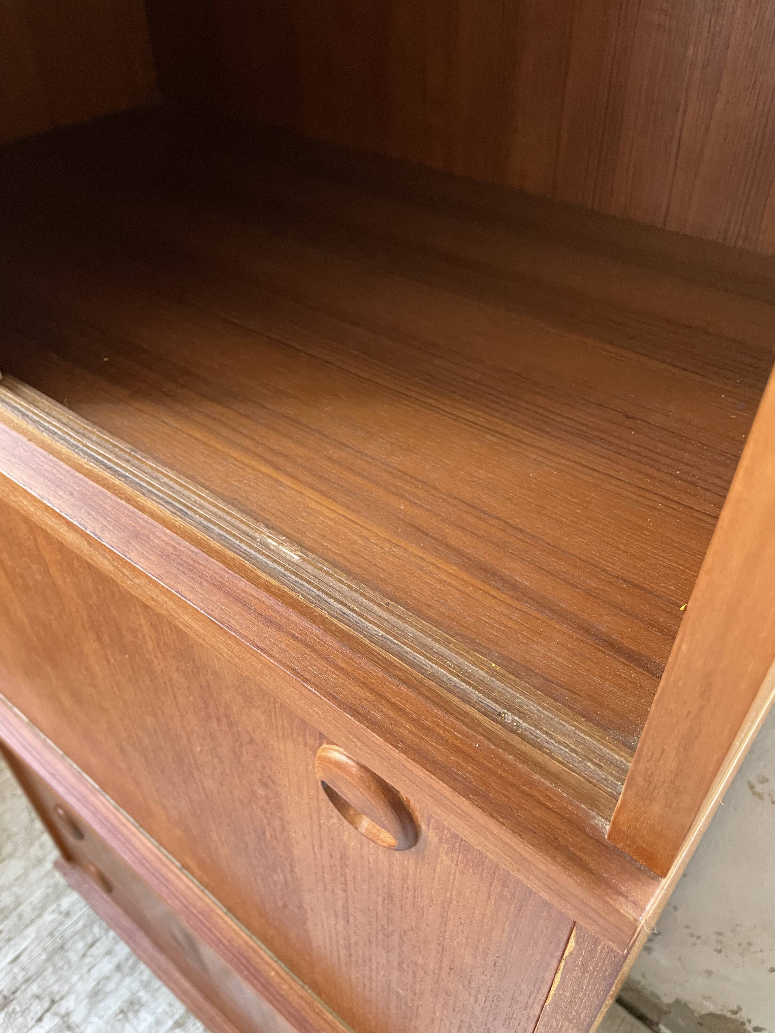 Modernist teak secretary desk, 1950s