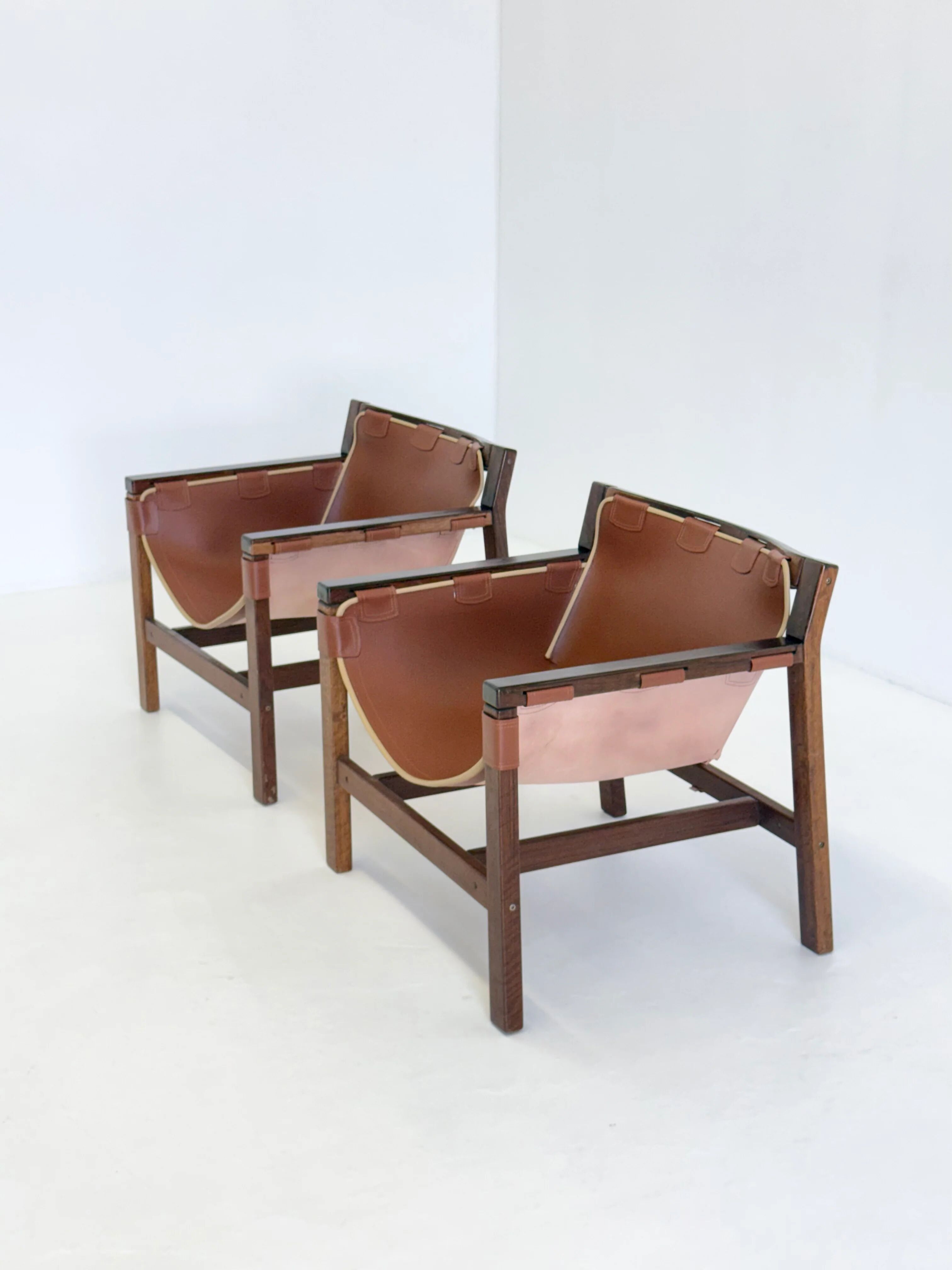 Chaises longues Safari par Carlo Hauner pour Forma