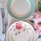 Mismatched antique flat plates in earthenware.