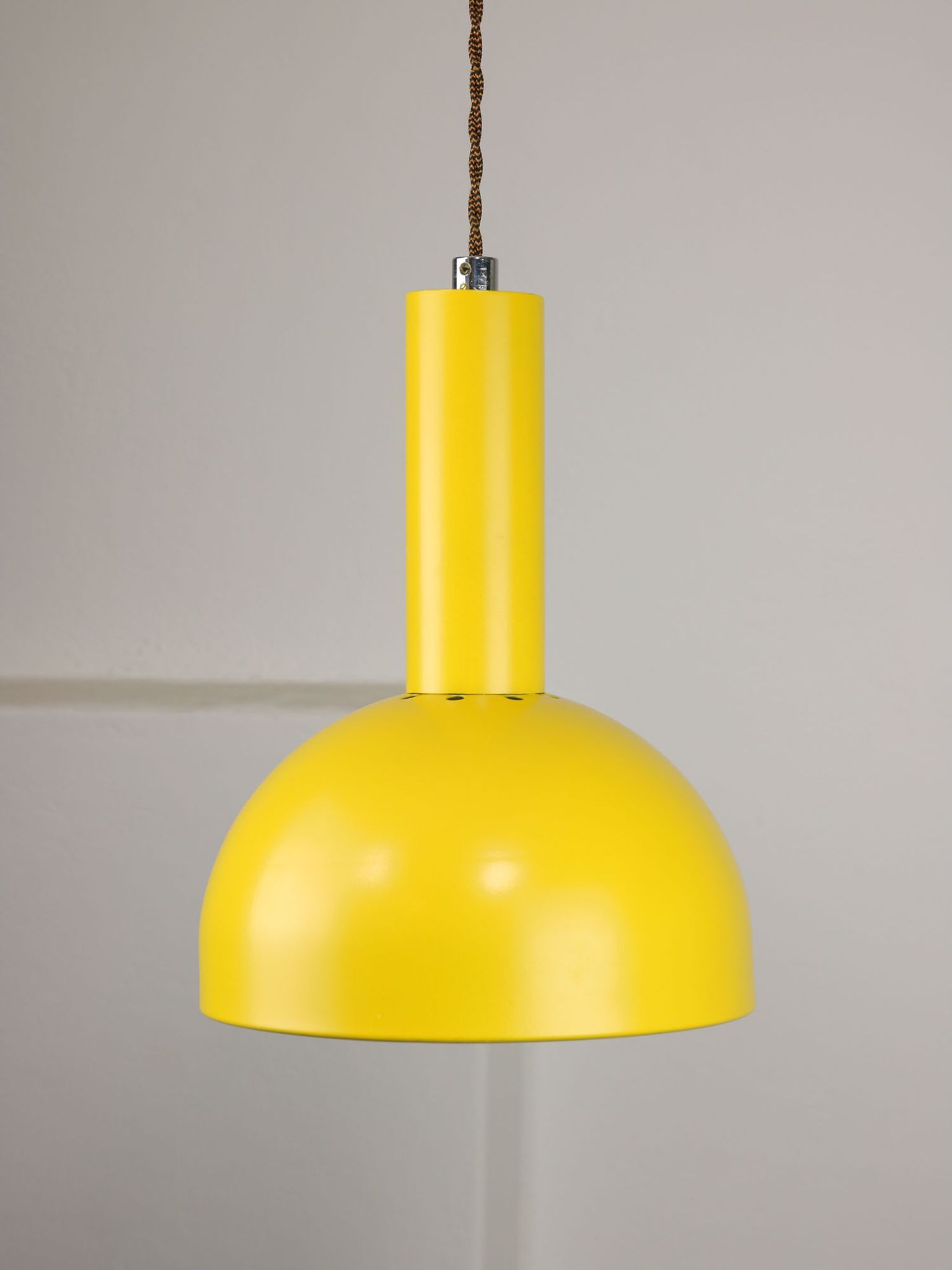 Vintage yellow metal lamp