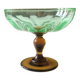 Footed glass bowl