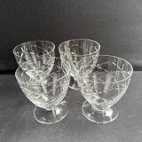 4 Verres à eau – Daum Nancy France