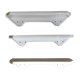 Set of 3 white ceramic shelves art deco bathroom