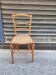 Chaise ancienne en bois et canage